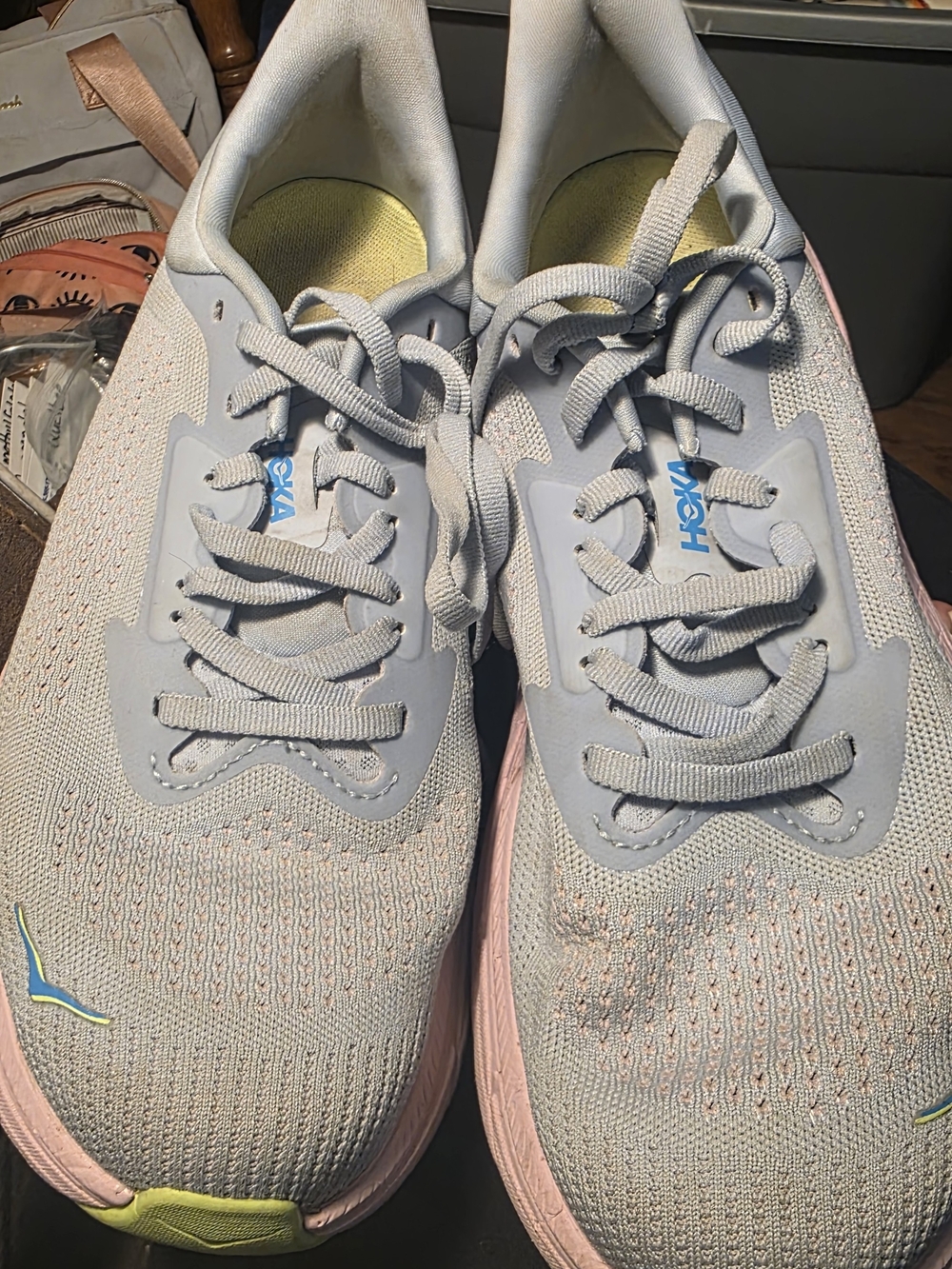 HOKA Women’s Light Blue & Pink Running Shoes
